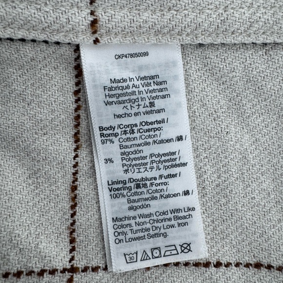 Like New Madewell Windowpane Boucle Oversized Shirt Jacket - Picture 10 of 11